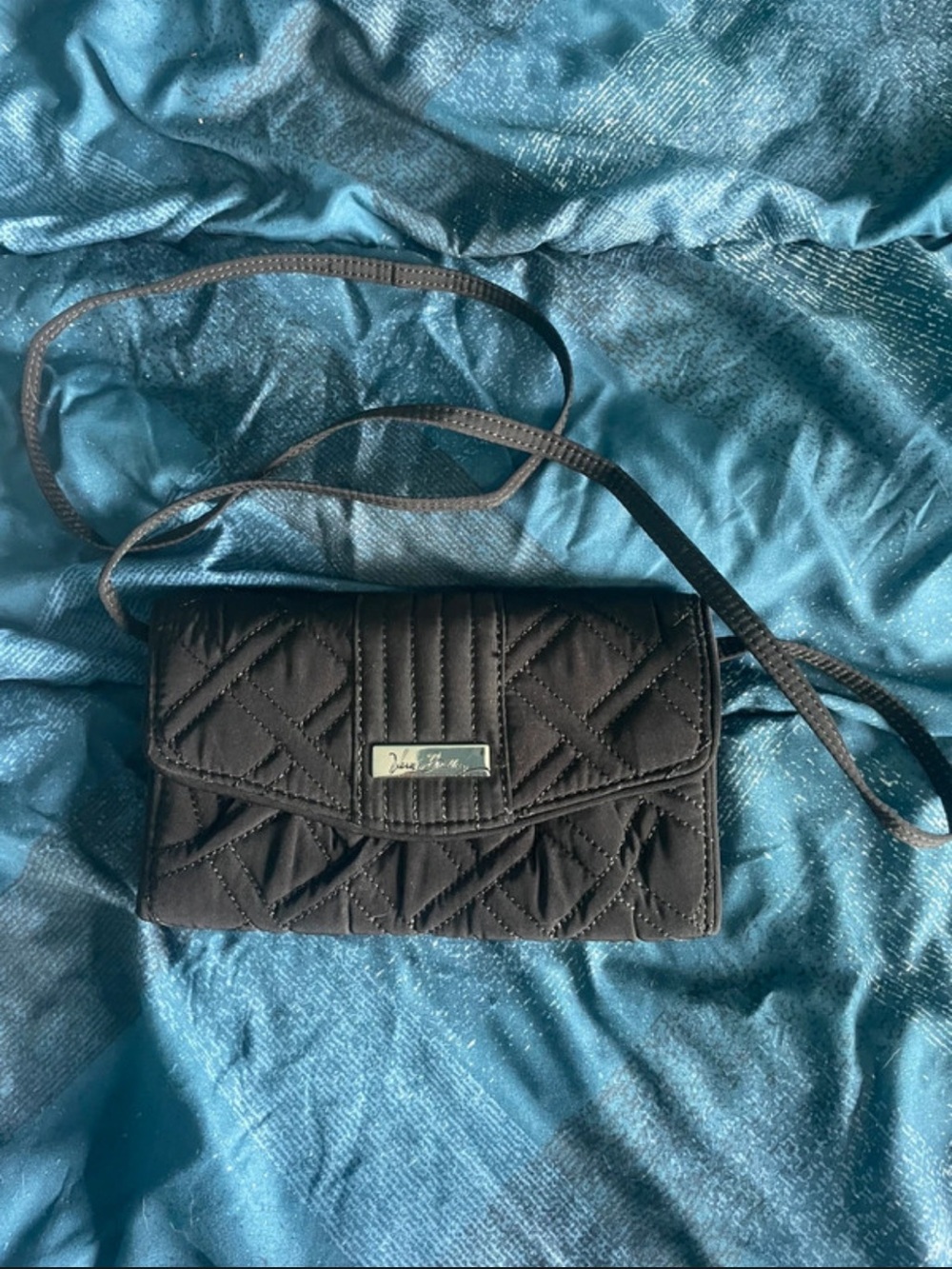 Vera Bradley Black Quilted Crossbody Bag